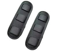 Tiezhangmen Lot de 2 coussinets de bandoulière confortables pour sac à dos - Soulage la douleur - Amovibles - Pour bandoulière, sac à dos, appareil photo et ordinateur portable, Noir , M