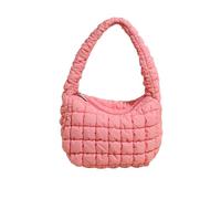 TIEZHICHESHI Mode banlieue plissée nuage sac épaule coréen décontracté sous les bras, Rose