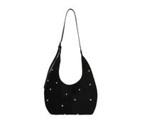 TIEZHICHESHI Sac à bandoulière coréen en daim tendance, Noir