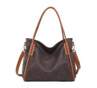 TIEZHICHESHI Sac à bandoulière de grande capacité pour femme, version coréenne du sac à bandoulière minoritaire, Yahui Brown