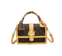 TIEZHICHESHI Sac à bandoulière de lecture rétro européen et américain, Café avec abricot