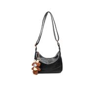 TIEZHICHESHI Sac à bandoulière rétro tendance décontracté en Europe et en Amérique, Trompette noire., Without pendant