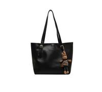 TIEZHICHESHI Sac à bandoulière simple au printemps : un sac fourre-tout pour les étudiants pour se rendre en classe., Noir , Without pendants