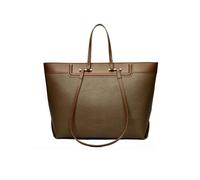 TIEZHICHESHI Sac à bandoulière simple en cuir à une épaule Grand sac à main de banlieue, kaki