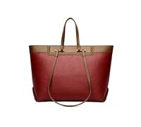 TIEZHICHESHI Sac à bandoulière simple en cuir à une épaule Grand sac à main de banlieue, Rouge