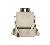 TIEZHICHESHI Sac à dos simple pour femme - Grande capacité - En nylon, Riz avec brun