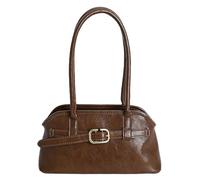 TIEZHICHESHI Sac à main tendance simple givré sous les bras version coréenne de sac diagonal de grande capacité., marron