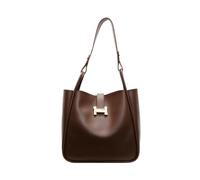 TIEZHICHESHI Sac de loisirs en diagonale élégant et simple, sac seau personnalisé à une épaule, Brunet Brown