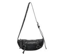 TIEZHICHESHI Sac fourre-tout en denim de grande capacité simple et décontracté à une épaule diagonale, Noir