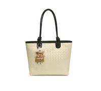 TIEZHICHESHI Version coréenne du sac fourre-tout de loisirs sac fourre-tout rhombique sous les bras, Blanc/noir, Without pendant