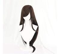 Tifa Lockhart perruques Cosplay Costume marron long côté droit séparation style cheveux synthétiques fête Halloween perruques Final fantaisie noir
