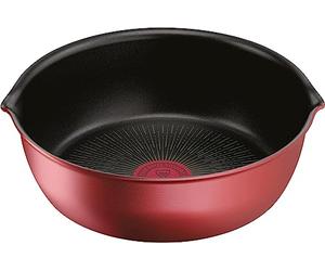 Tifal L38383 Manche amovible multipan compatible avec un feu à gaz de 22 cm IH « Ingnio Neo IH Rouge Unlimited Multi Pan »
