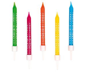 Tifany 8013406.0 Happy Birthday Bougie Multicolore Lot de 10