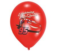 Disney Voitures ballons garçons 27,5 cm rouge/bleu 6 pièces