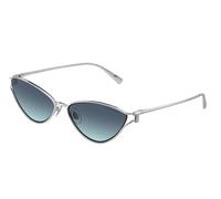 Tiffany Femme TF3095 60019S Lunettes de soleil Métal Argent Bleu Cat Eye Normale Ombré