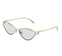 Tiffany Femme TF3095 6196MF Lunettes de soleil Métal Or Bleu Cat Eye Photochromatique