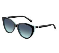 Tiffany Femme TF4251 80559S Lunettes de soleil Acétate Noir Bleu Cat Eye Normale Nuancé