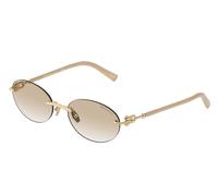 Tiffany Femme Tiffany TF3104D 617811 Lunettes de soleil Métal Or Gris Ronde Normale Ombré