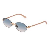 Tiffany Femme Tiffany TF3104D 621716 Lunettes de soleil Métal Or Marron Ronde Normale Ombré