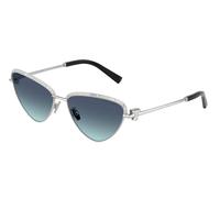 Tiffany Femme TF3107KB 62139S Lunettes de soleil Métal Argent Bleu Géométrique Normale Ombré