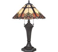 Tiffany Lampe Eterno 2 Interrupteur à Tiré Vitrail 60cm Haut Salon Tischleuchte