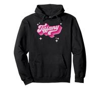 Tiffany Prénom Fille Style Vintage Années 70 Personnalisé Rétro Sweat à Capuche