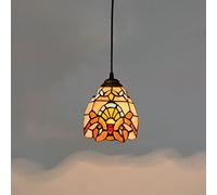 Tiffany Style Baroque vitrail Pendentif éclairage Cuisine Accent Suspension Lampe Vintage Plafond Suspendu luminaires pour Salle à Manger Couloir Bar, E27