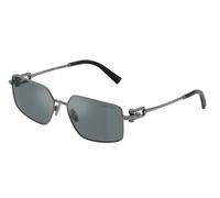 Tiffany Unisex Tiffany TF3111 62266G Lunettes de soleil Métal Gris Gris Carré Miroir