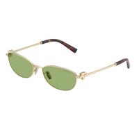 Tiffany Unisex Tiffany TF3115 6229/2 Lunettes de soleil Acier Or Vert Ronde Normale