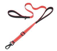 Tiffpaws Laisse réfléchissante à double poignée pour chiens de grande taille, laisse réglable robuste avec poignées rembourrées douces, laisse de dressage pour le contrôle de la circulation routière
