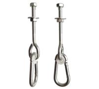 TIFONY Crochet de balançoire, boucle de balançoire, crochets montés for chaise suspendue d'extérieur, accessoires de balançoire, crochet porteur d'extérieur, crochet de balançoire(15cm)