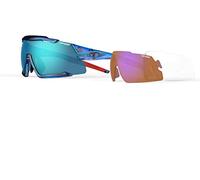 Tifosi Aethon Clarion Interchangeable Sunglasses Bleu Clarion Blue/CAT3 + AC Red/CAT2 + Clear/CAT0