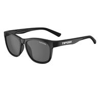 Tifosi Black Sunglasses-Smoke Polarized Swank Lunettes de Soleil, Noir Satiné, Polarisé, Taille Unique Homme