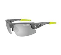 Tifosi Crit Matt Smoke Fototec Smoke Lens Lunettes de soleil : verres fumés Fototec, légères, protection UV, embouts auriculaires et nez réglables, durable, caoutchouc hydrophile