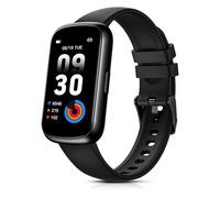 TIFOZEN Montre Connectée Femme, 1,47’’ Bracelet Connecté avec 24 Modes Sportifs/3ATM Étanche/Fréquence Cardiaque/Spo2/Sommeil/Podometre, Smartwatch Petit Poignet pour Android iOS, Noir