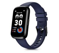 TIFOZEN Montre Connectée Femme, 1,47’’ Bracelet Connecté avec 24 Modes Sportifs/3ATM Étanche/Fréquence Cardiaque/Spo2/Sommeil/Podometre, Smartwatch Petit Poignet pour Android iOS, Bleu Nuit/Noir