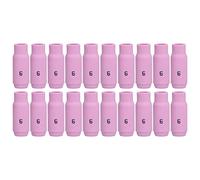 Tig Gas Lens Alumina Ceramic Cup Set 20pcs 6# 10N48 pour les accessoires de soudeur GTAW