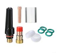 TIG Kit de 10 consommables de soudage pour systèmes de torche WP17 WP18 WP26 y compris corps mandrin, écrans à gaz et tasses en céramique
