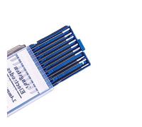 TIG Lot de 10 électrodes de soudage en tungstène WZ8 avec pointe blanche en alliage d'aluminium et métal (2,4 x 150 mm)