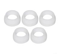 TIG Lot de 5 joints de chalumeau de soudage 18CG pour séries WP17 WP18 WP26 - Joint isolant en caoutchouc - 22 x 22 x 11 mm - Couleur blanche