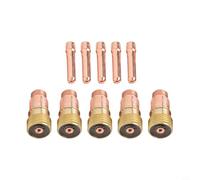 TIG Stubby Kit de lentilles à gaz 17GL116 et 10N23S/16'' (0,6 mm) pour lampes de poche WP-17 WP-18 WP-26, lot de 5 pinces et ensemble de lentilles