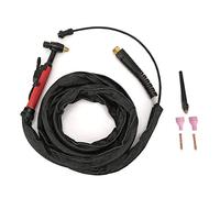 TIG Torch de soudage M16 pour QQ150 | Soudeur refroidi de 12 pieds avec 2 tasses à gaz et électrodes | Torche tolérante à haute température pour Métalworking/Bricolage Soudage/Réparation