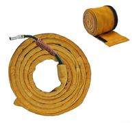 TIG Torche de soudage Câble Couverture Cowboy Veste, Gaine de protection plate en cuir pour torche TIG de 2,8 cm de diamètre - 10 m