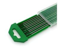 TIG WP20 Lot de 10 électrodes de soudure en tungstène pur 1,6 mm x 150 mm et 1/16" x 15,2 cm (pointe verte)