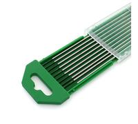 TIG WP20 Lot de 10 électrodes en tungstène pour soudure 2,0 mm x 150 mm et 2/25" x 15,2 cm (pointe verte)