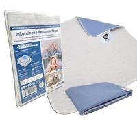 TIGA-MED Alèse d'incontinence lavable, 3 tailles disponibles (60 x 60 cm, 70 x 100 cm, 75 x 95 cm), capacité d'absorption 2,5 l/m², lavable 500 fois, double couture, respirante (1, 60 x 60 cm)