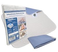 TIGA-MED Alèse d'incontinence lavable, 3 tailles disponibles (60 x 60 cm, 70 x 100 cm, 75 x 95 cm), capacité d'absorption 2,5 l/m², lavable 500 fois, double couture, respirante (1, 70 x 100 cm)