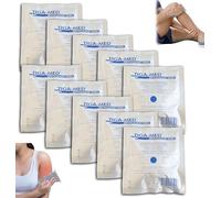 TIGA-MED Compresses Froides Instantanées, Lot de 10 - 15 × 17 cm - Activation par Pression, Sans Réfrigération - Poches de Froid Jetables pour Sport et Premiers Secours