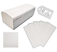 TIGA-MED Lot de 20 serviettes pliantes 2 couches en V - 25 x 23 cm - Certifiées FSC - Absorbantes et indéchirables - Serviettes en papier hygiéniques pour distributeur (3200)