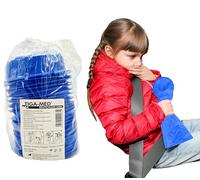 TIGA-MED Lot de 25 sacs de rupture avec embout buccal et anneau de fermeture - 1000 ml chacun, environ 37 cm de long - Sac de récupération des nausées et des maladies de voyage (bleu)
